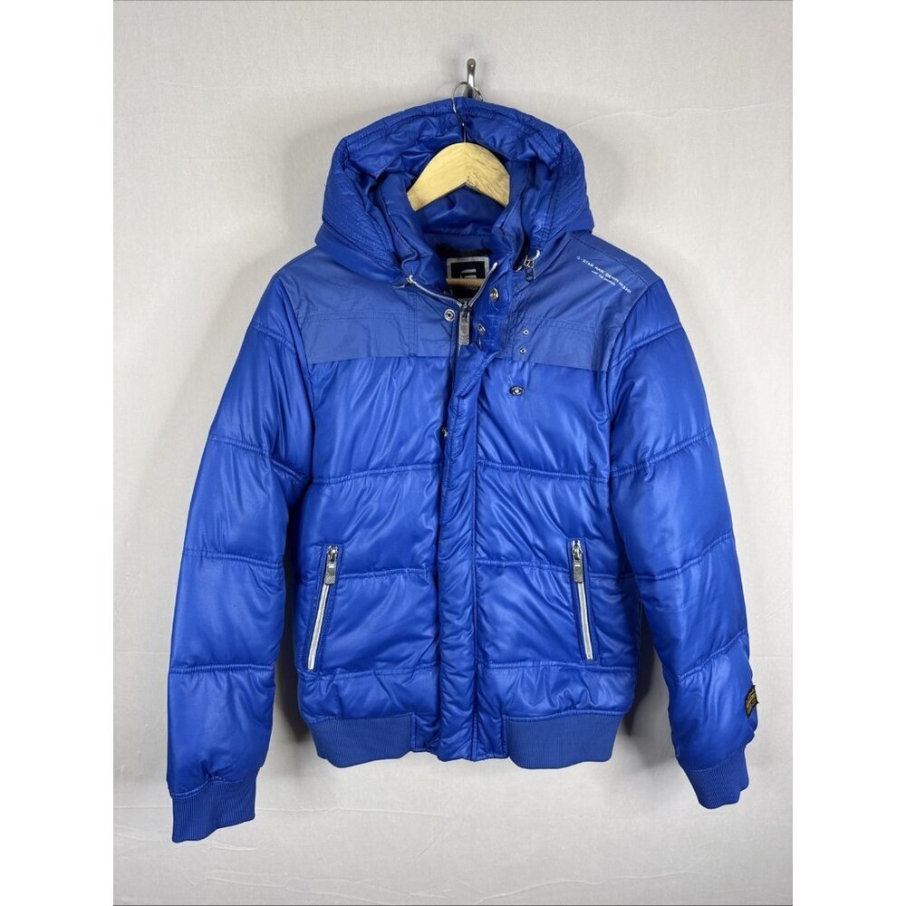G-Star Raw Women’s Whistler Hooded Bomber Jacket Blue Size Women L